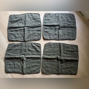 Hawkins New York Simple Linen Quilted Sham Set